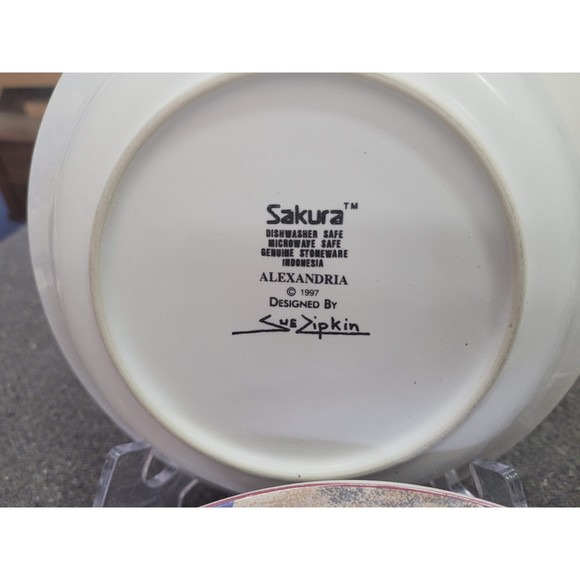 sue zipkin  alexandria sakura plates / salad dish - Picture 2 of 3